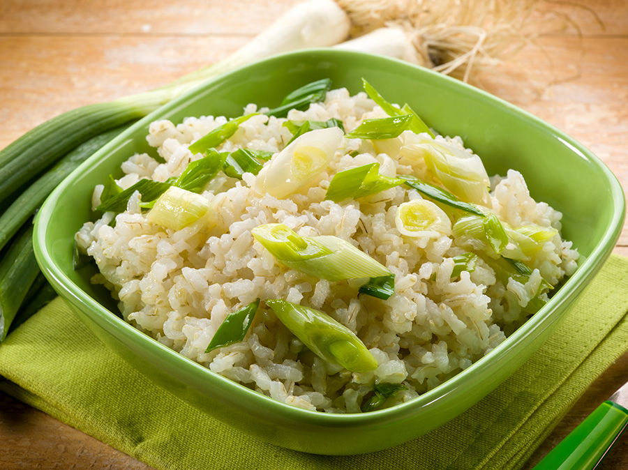 recette de Risotto aux poireaux par la Baleine Verte