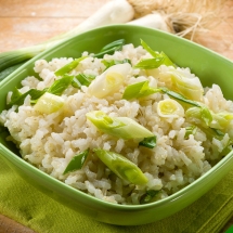 recette de Risotto aux poireaux par la Baleine Verte